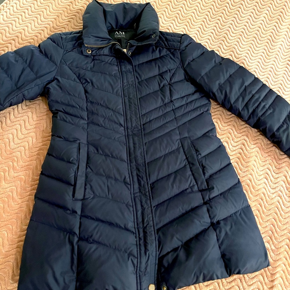 Navy AM Studio By Andrew Marc Puffer Jacket